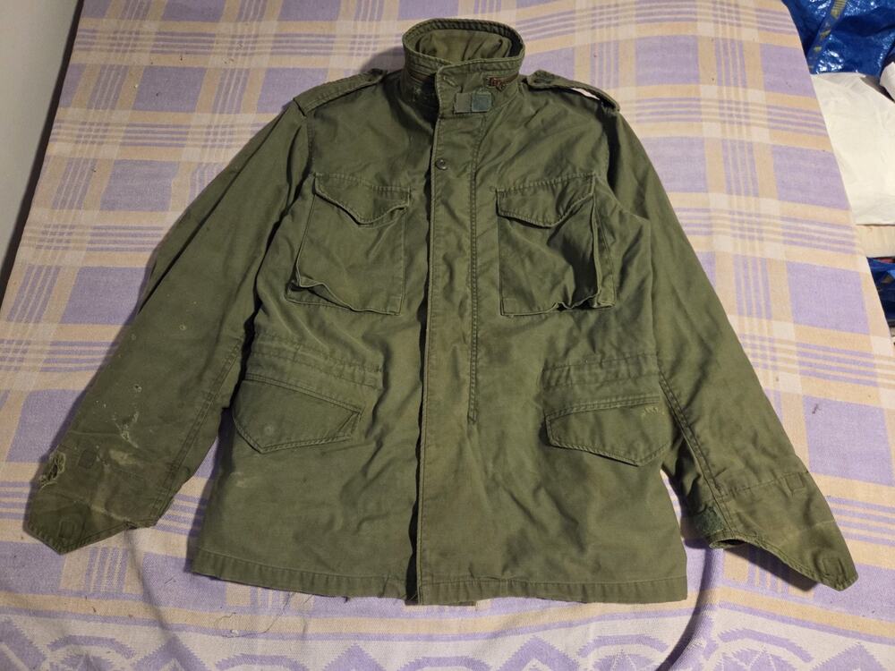 VTG OG-107 M-65 JACKET USAF USGI 1970s COAT COLD WEATHER FIELD 70s Distressed
